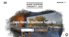 Desktop Screenshot of hawthornetwentysix.com