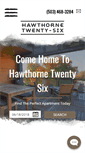 Mobile Screenshot of hawthornetwentysix.com